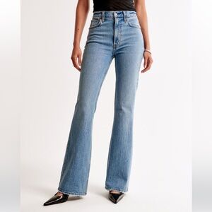 Abercrombie and Fitch Vintage Flare High Rise Light Denim, 28T